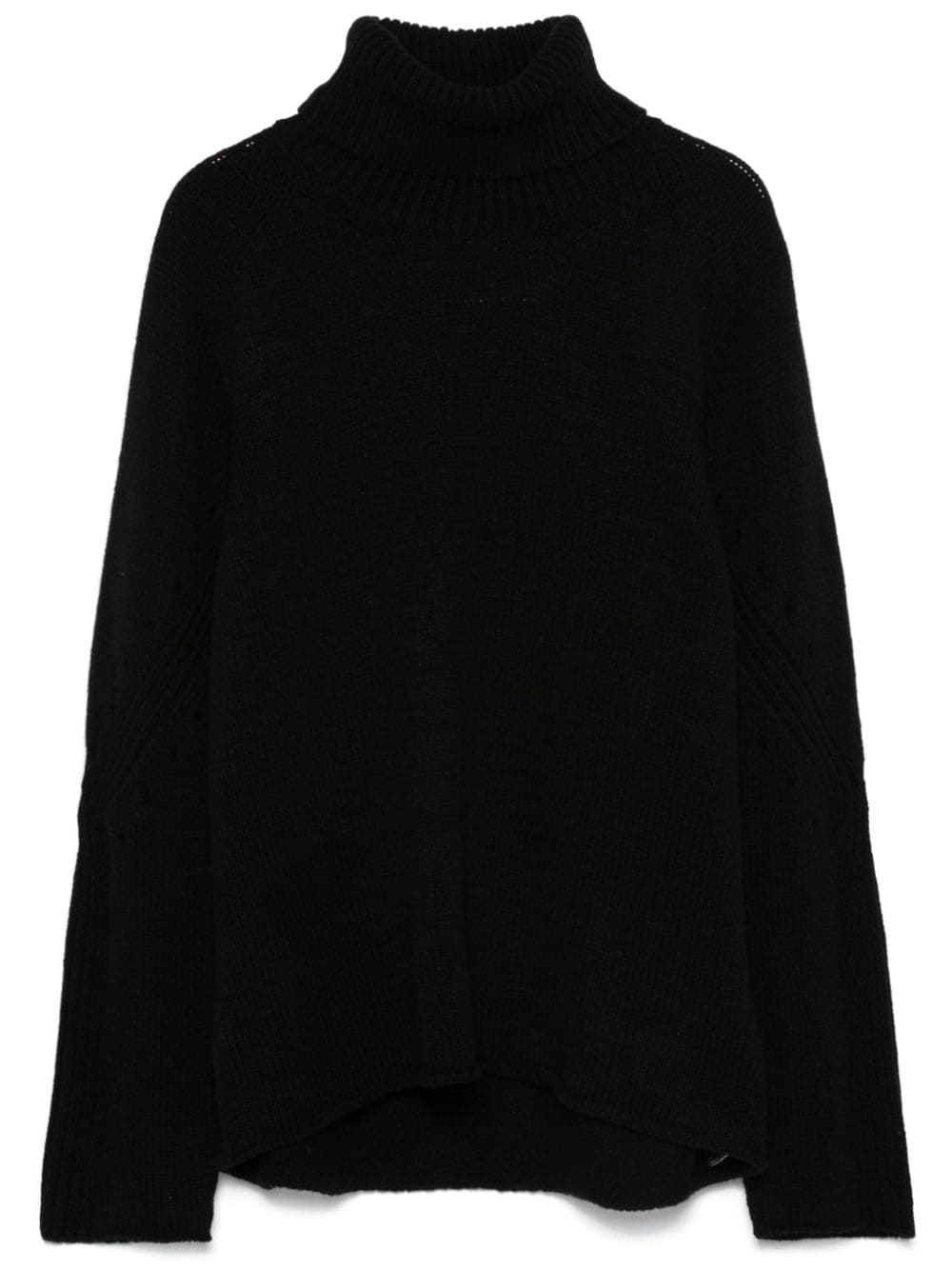 Semicouture Sweaters Black Recycled Cashmere