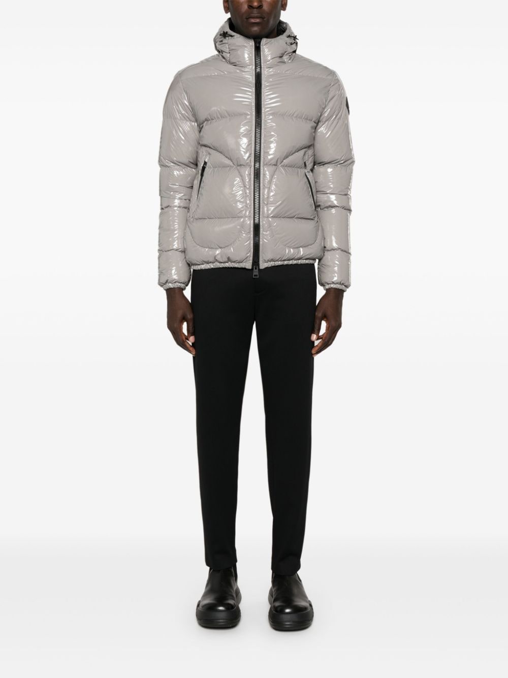 Herno Coats Grey Lining: Polyamide