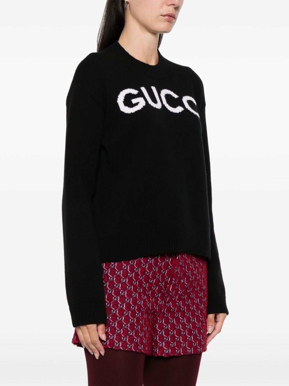 Gucci Sweaters Black Wool