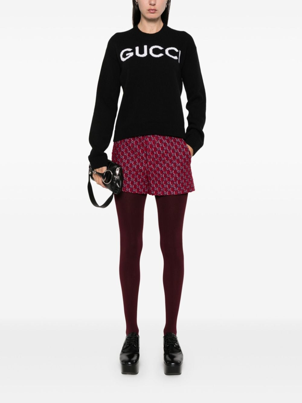 Gucci Sweaters Black Wool