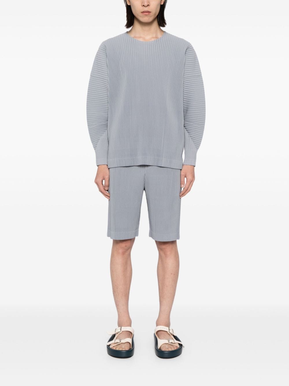 Homme Plisse Issey Miyake Sweaters Grey Polyester