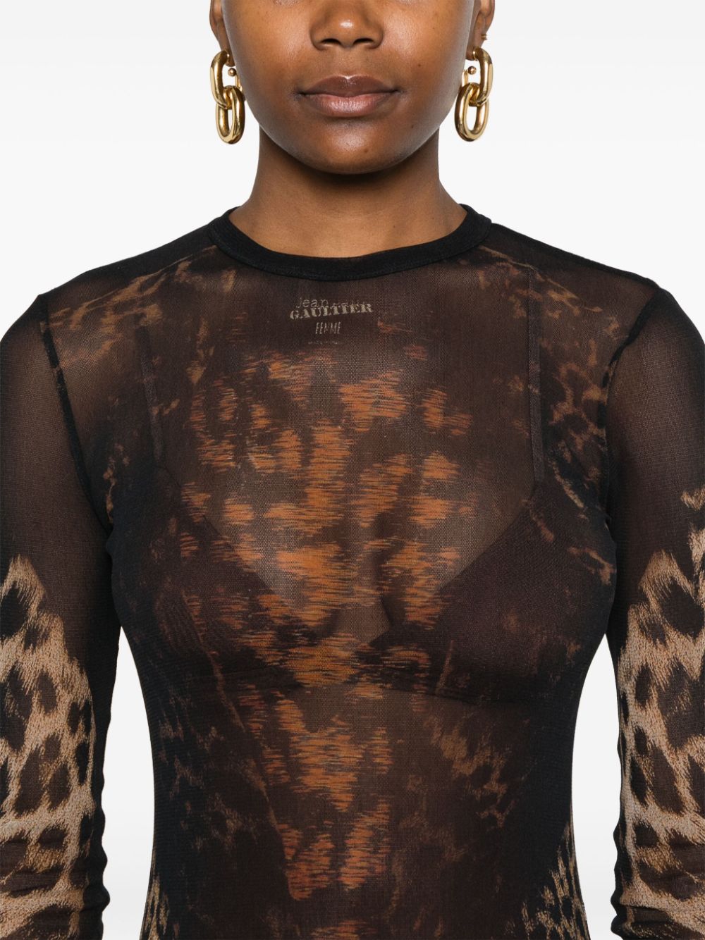 Jean Paul Gaultier Dresses Brown Synthetic->polyamide100 %