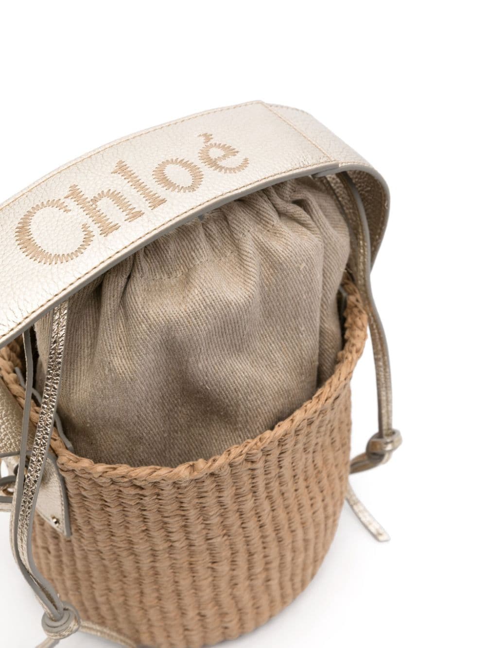 Chloè Bags Beige Natural (veg)->straw100 %