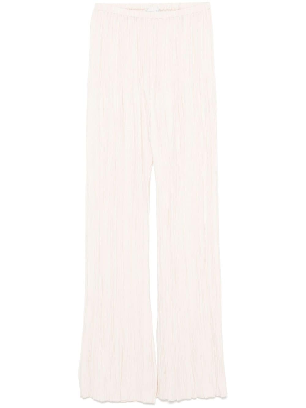 Forte Trousers Ivory Polyester