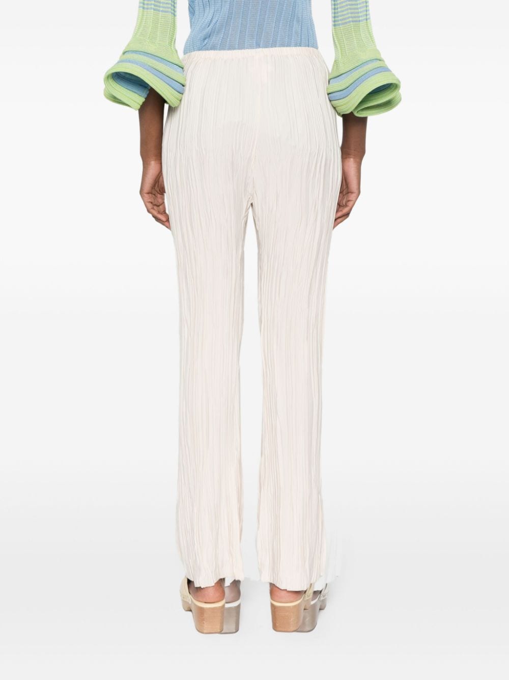 Forte Trousers Ivory Polyester