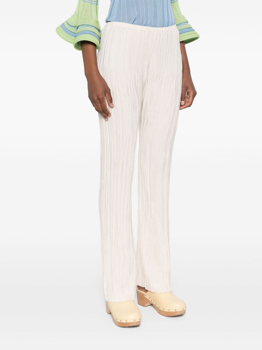 Forte Trousers Ivory Polyester