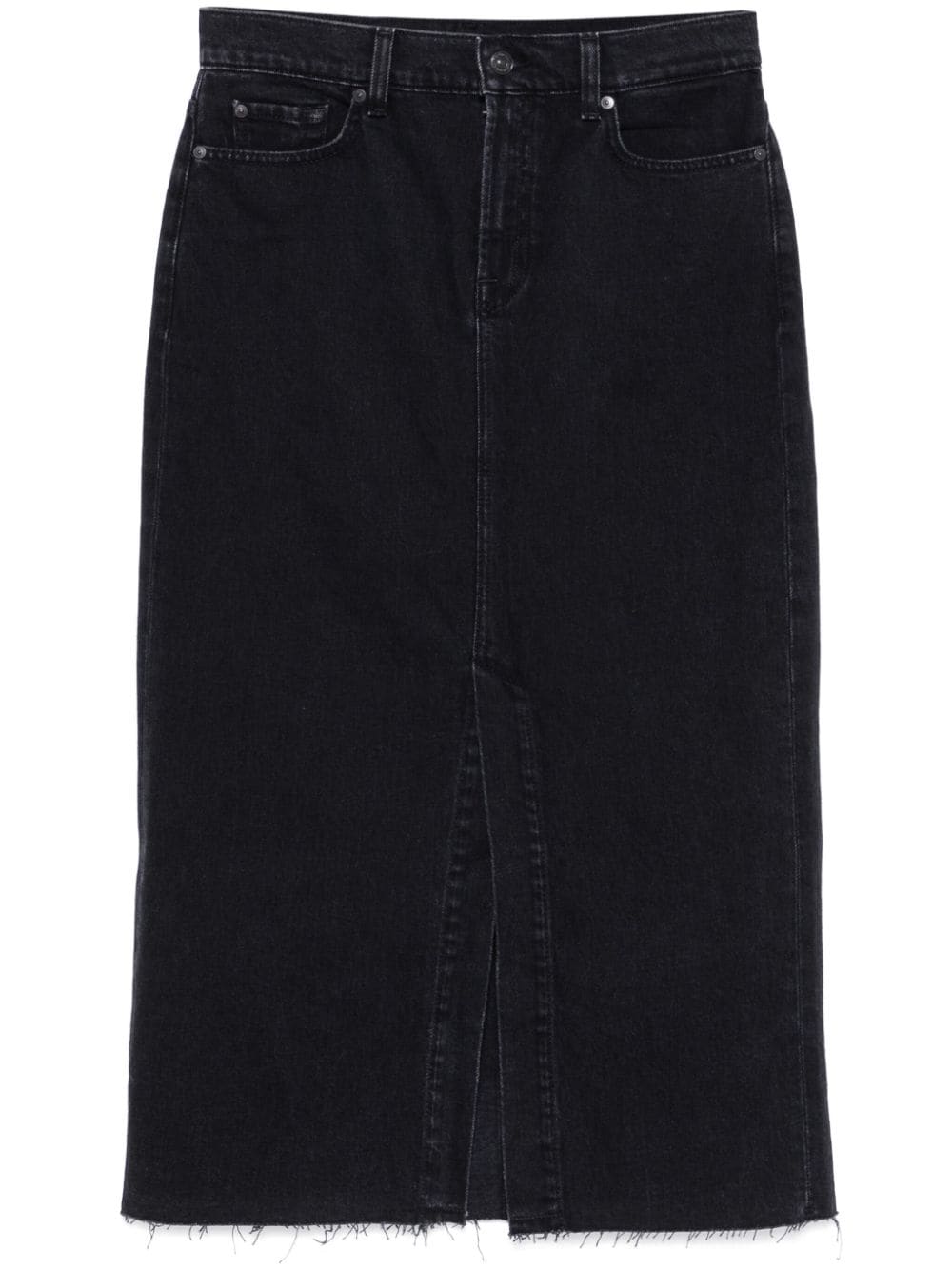 Seven Skirts Black Cotton Elastane