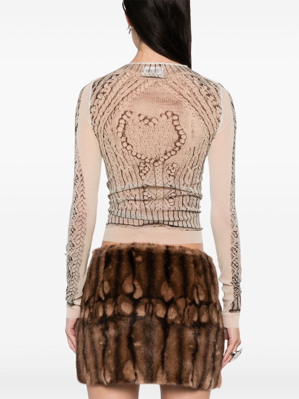 Jean Paul Gaultier Top Beige Synthetic->polyamide100 %