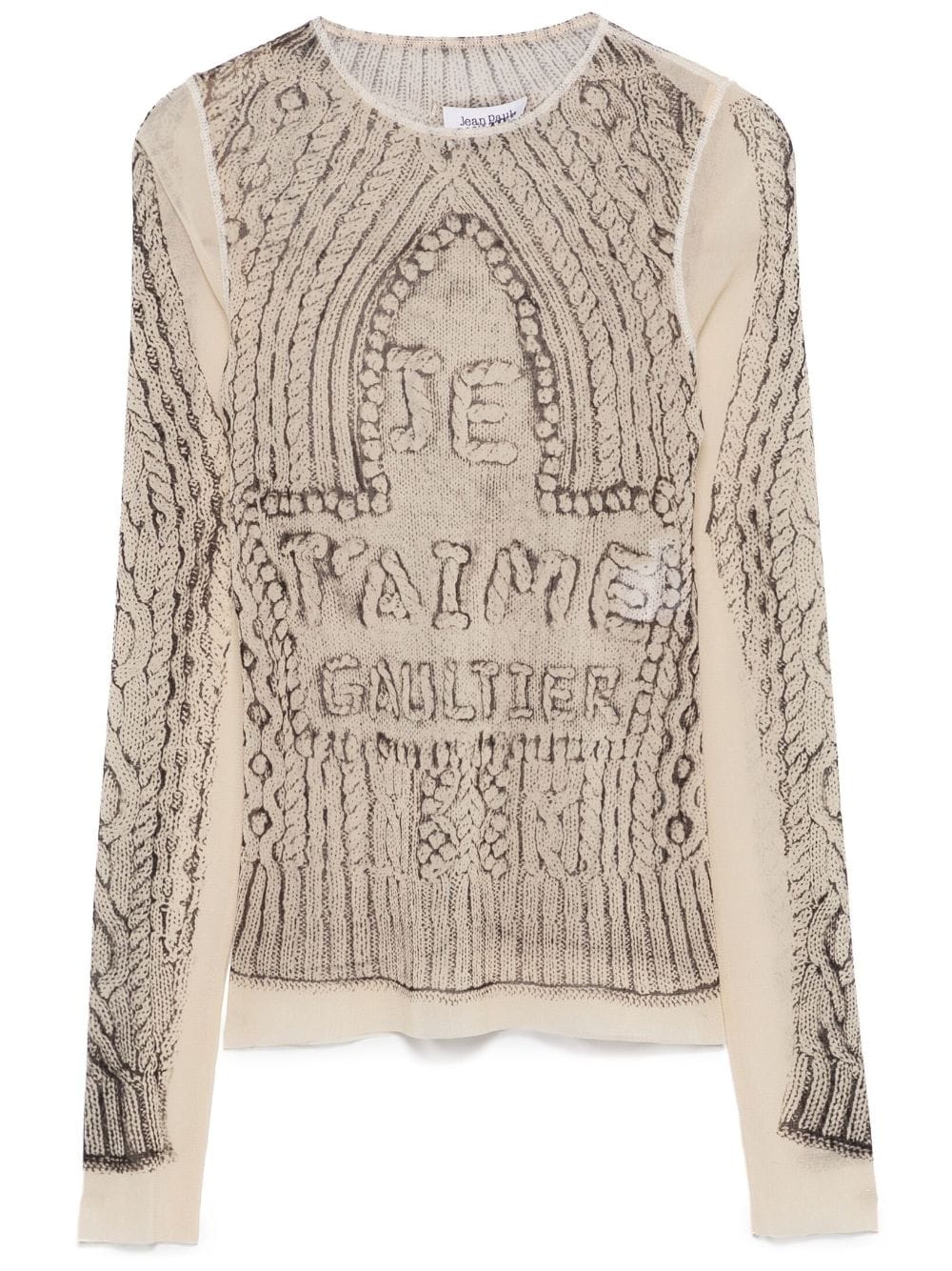 Jean Paul Gaultier Top Beige Synthetic->polyamide100 %