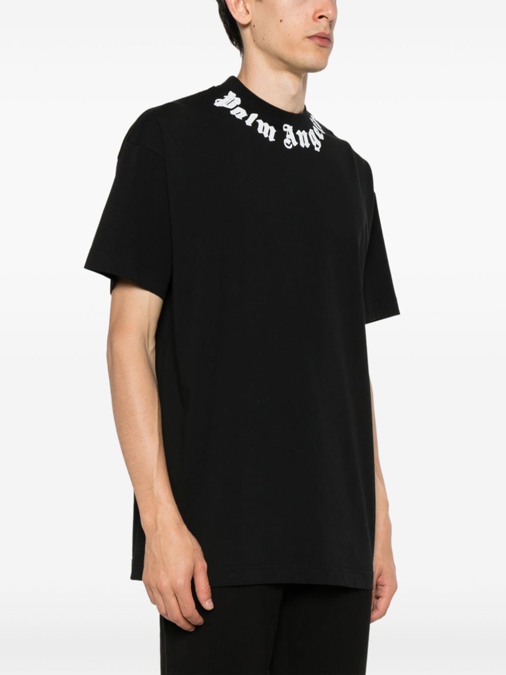 Palm Angels T-Shirts And Polos Black Cotton