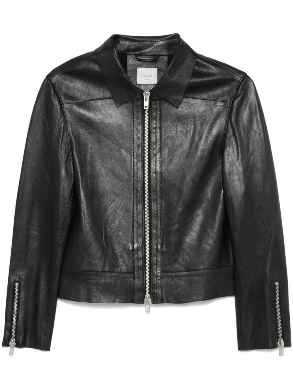 Alysi Jackets Black Leather
