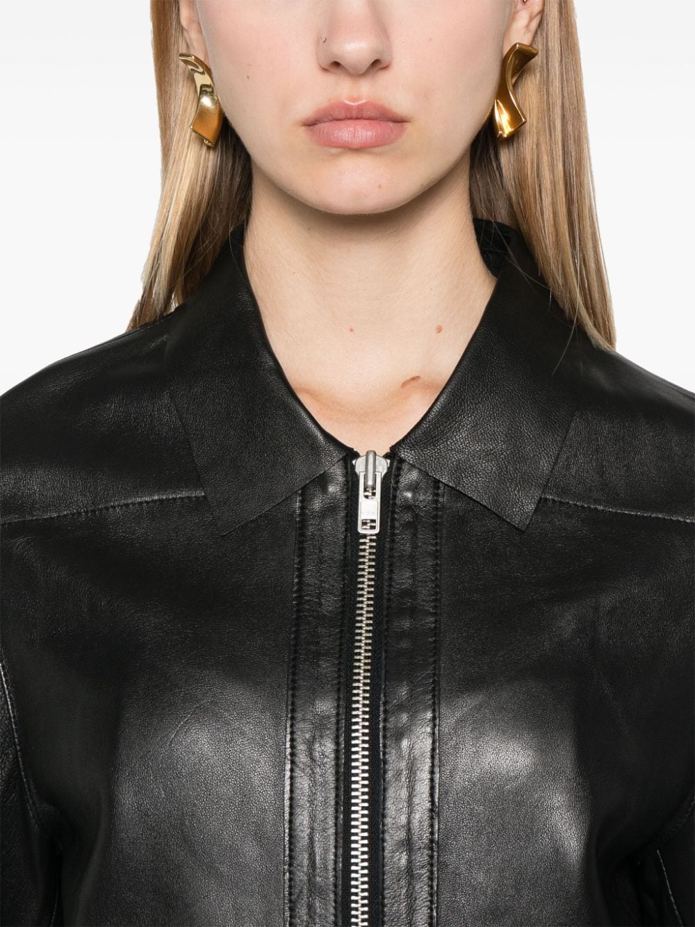 Alysi Jackets Black Leather