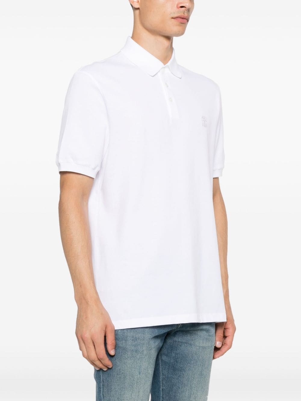 Brunello Cucinelli T-Shirts And Polos Bianco Cotton