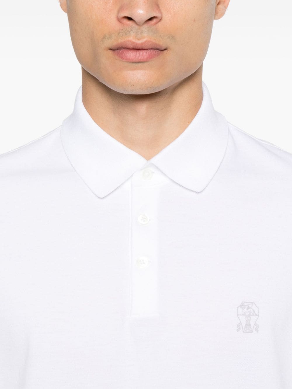 Brunello Cucinelli T-Shirts And Polos Bianco Cotton