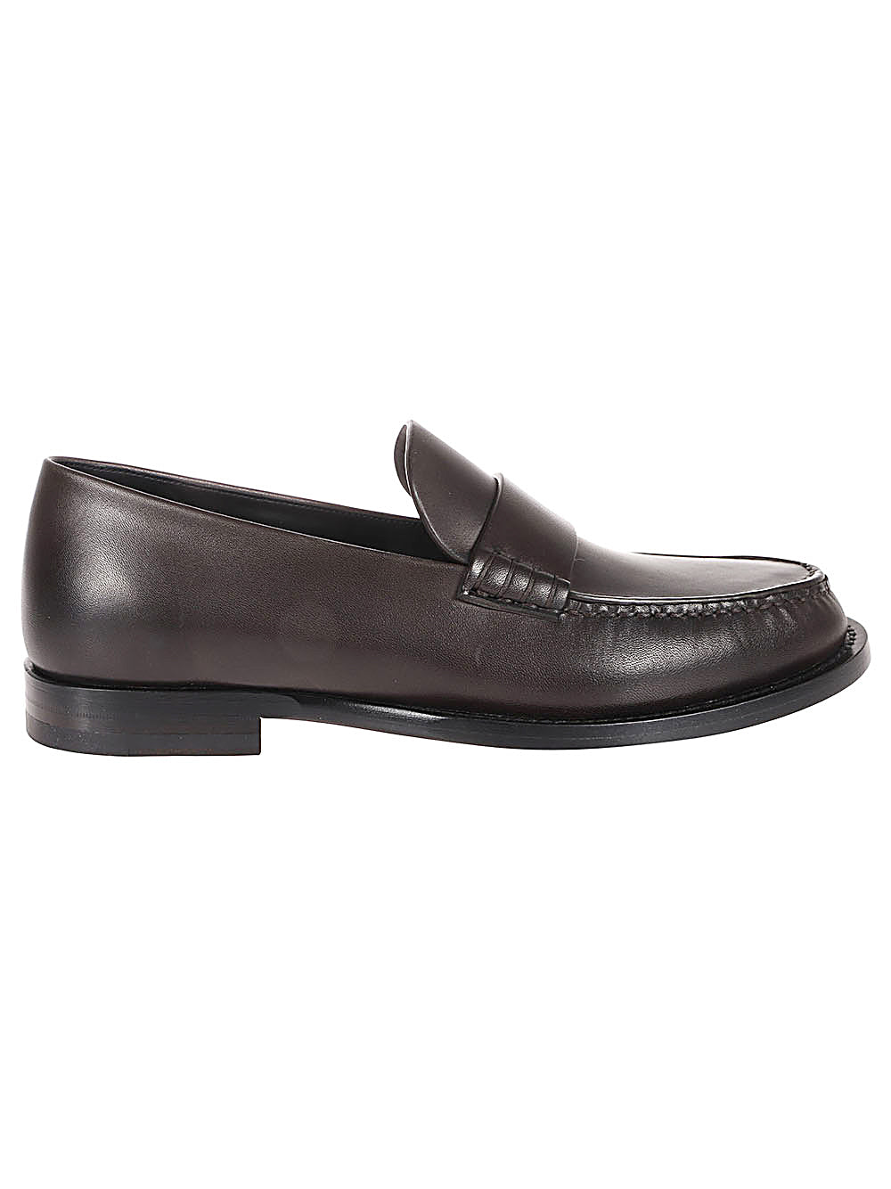 The Row Flat Shoes Brown Calfskin