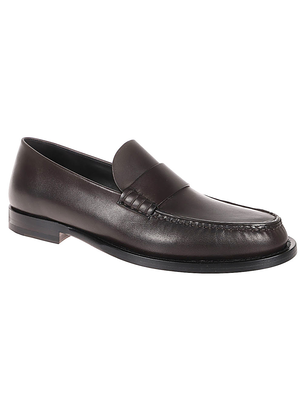 The Row Flat Shoes Brown Calfskin