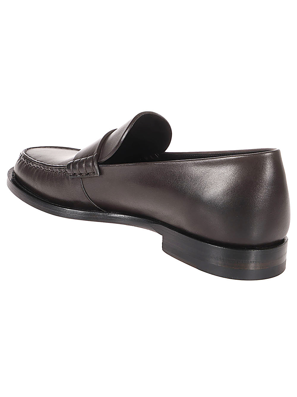 The Row Flat Shoes Brown Calfskin