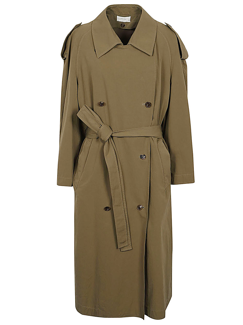 The Row Capsule Coats Green Cotton