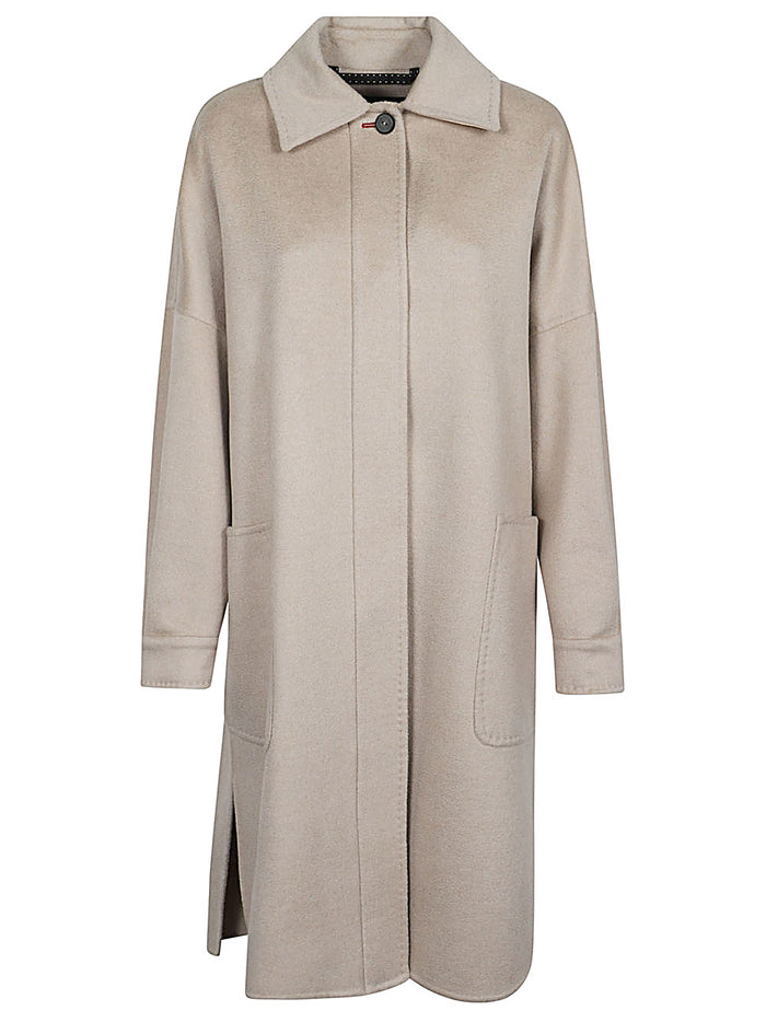 Max Mara Coats Beige Velvet