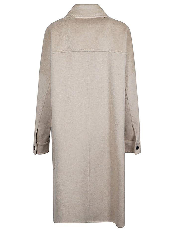 Max Mara Coats Beige Velvet