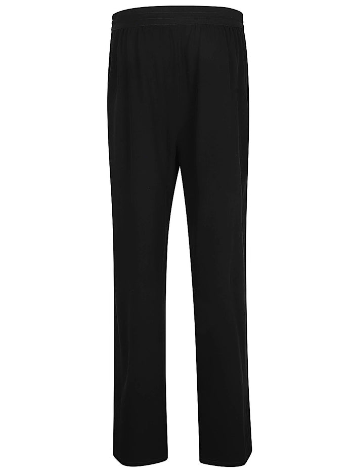 The Row Trousers Black Wool