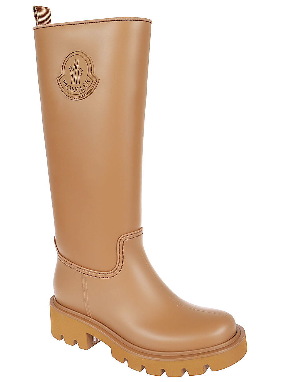 Moncler Boots Leather Brown Furs & Skins->leather100 %