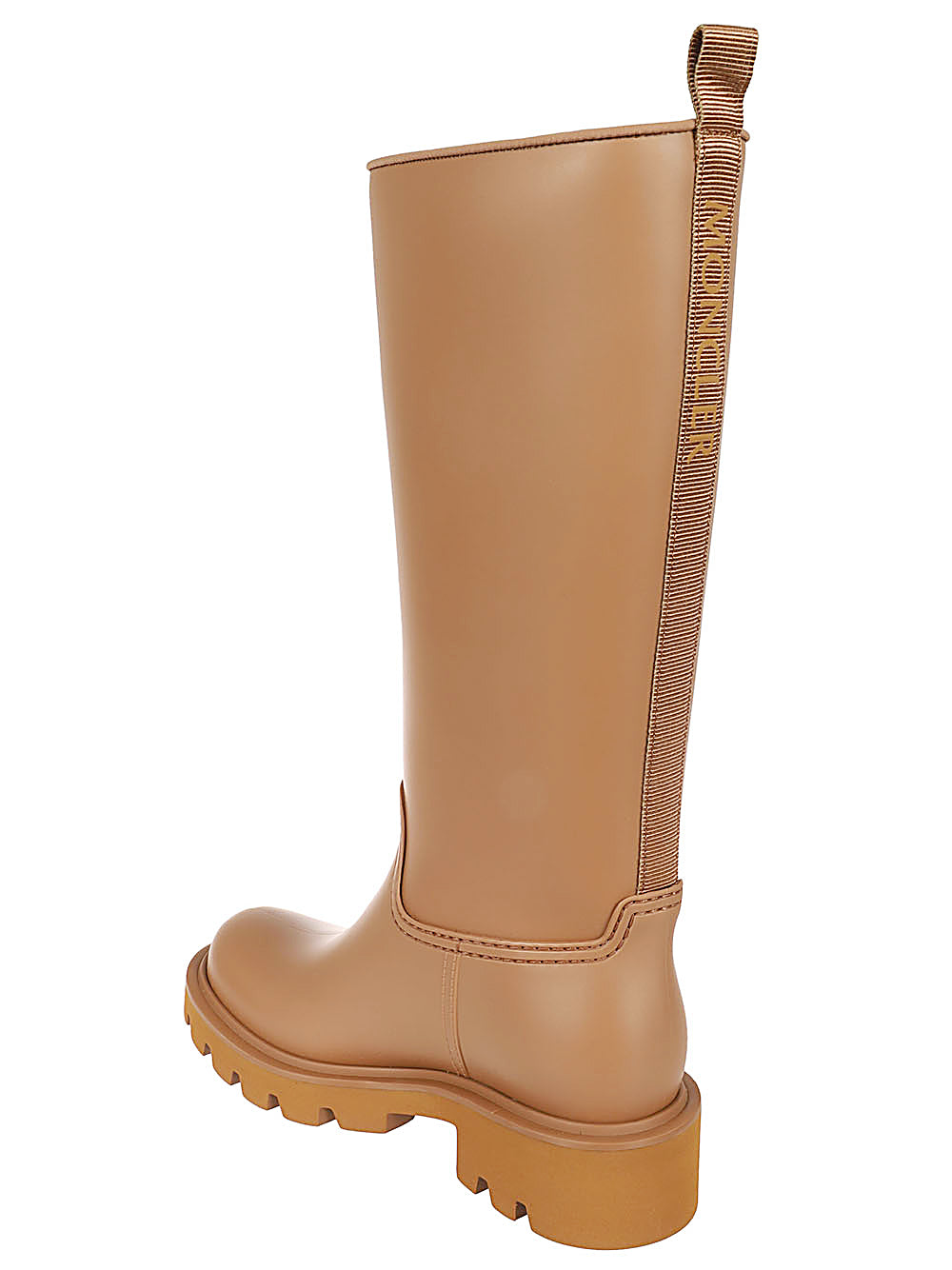 Moncler Boots Leather Brown Furs & Skins->leather100 %