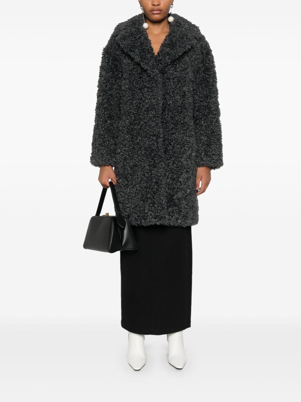 Stand Studio Coats Grey Polyester