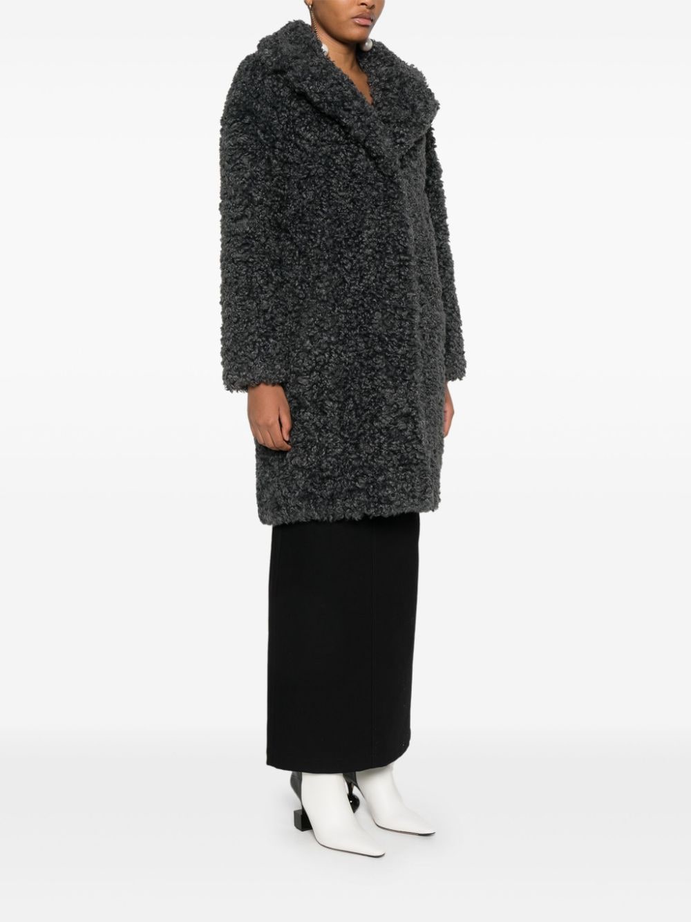 Stand Studio Coats Grey Polyester