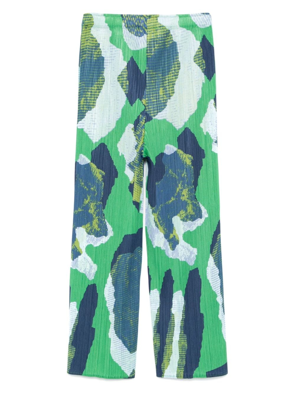 Pleats Please Trousers Green Polyester