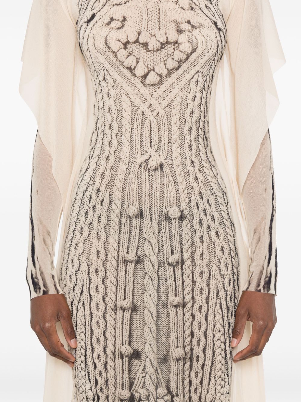 Jean Paul Gaultier Dresses Beige Synthetic->polyamide100 %