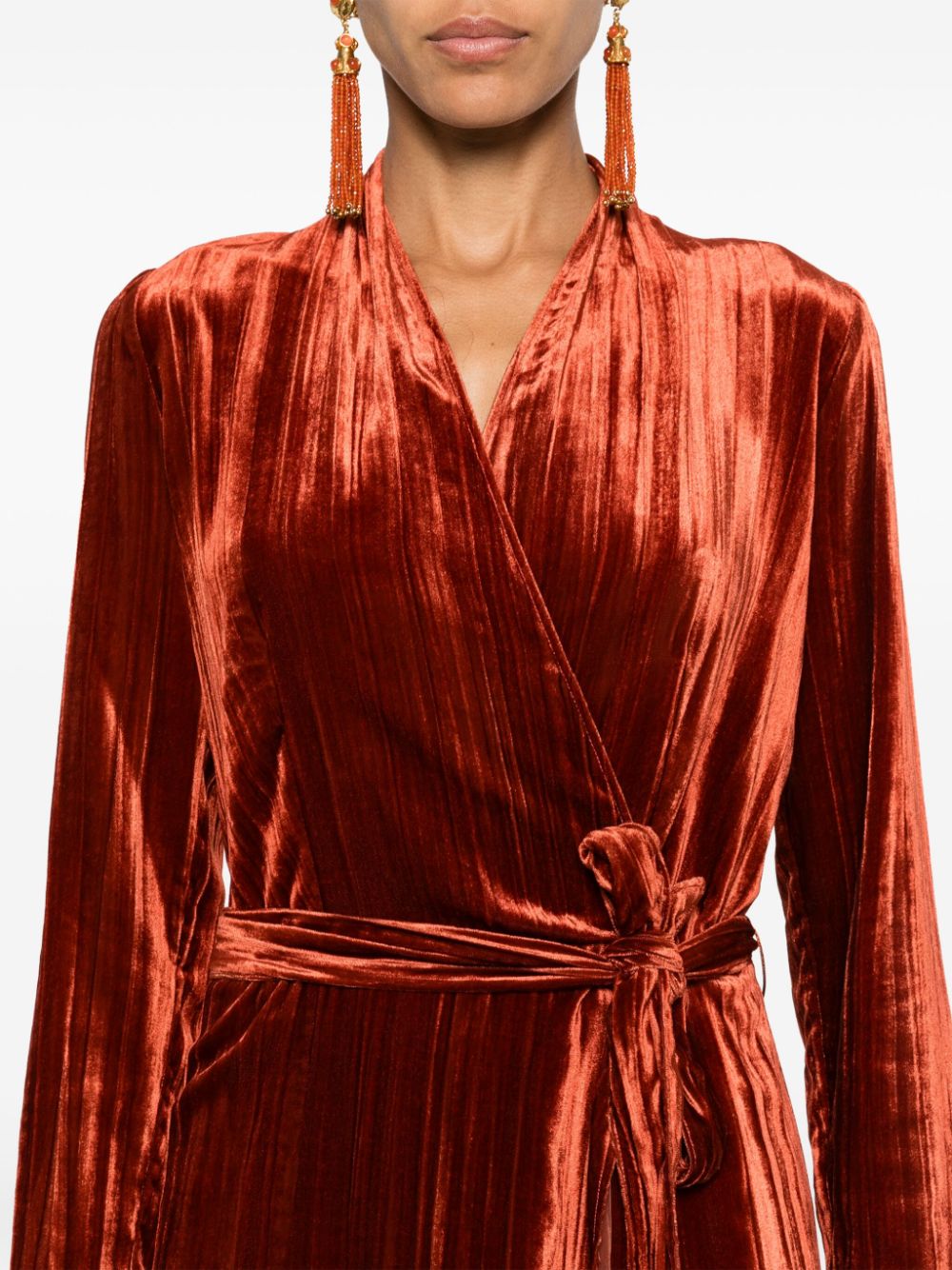 Forte Dresses Orange Viscose