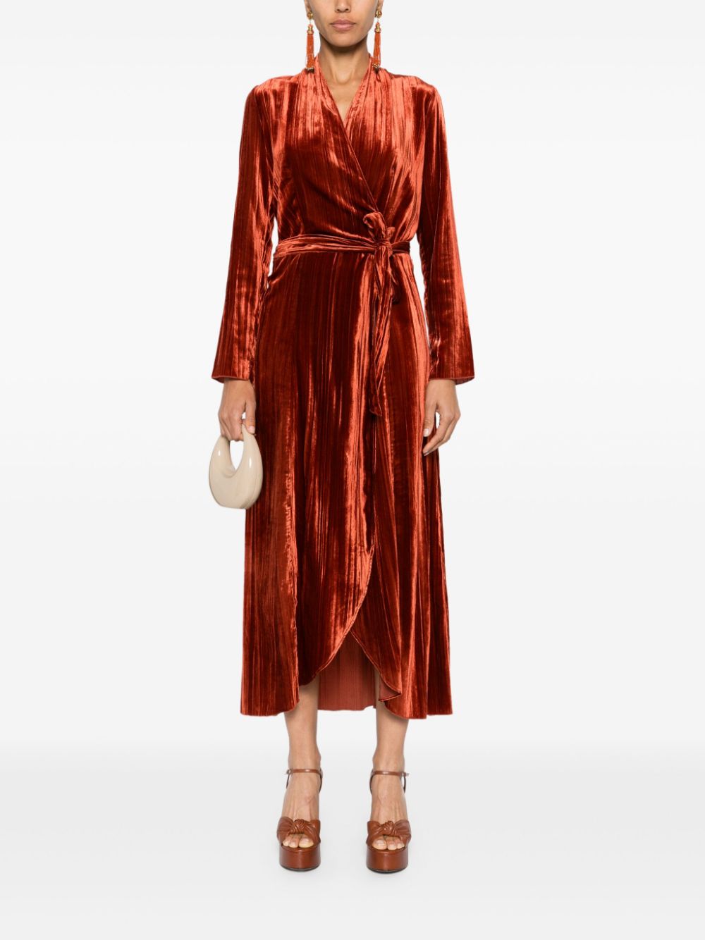 Forte Dresses Orange Viscose