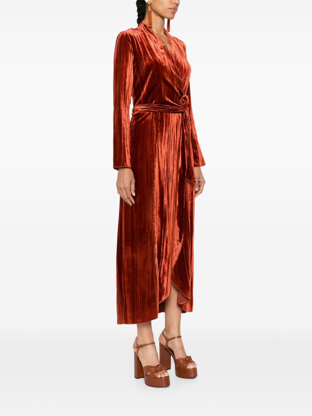 Forte Dresses Orange Viscose