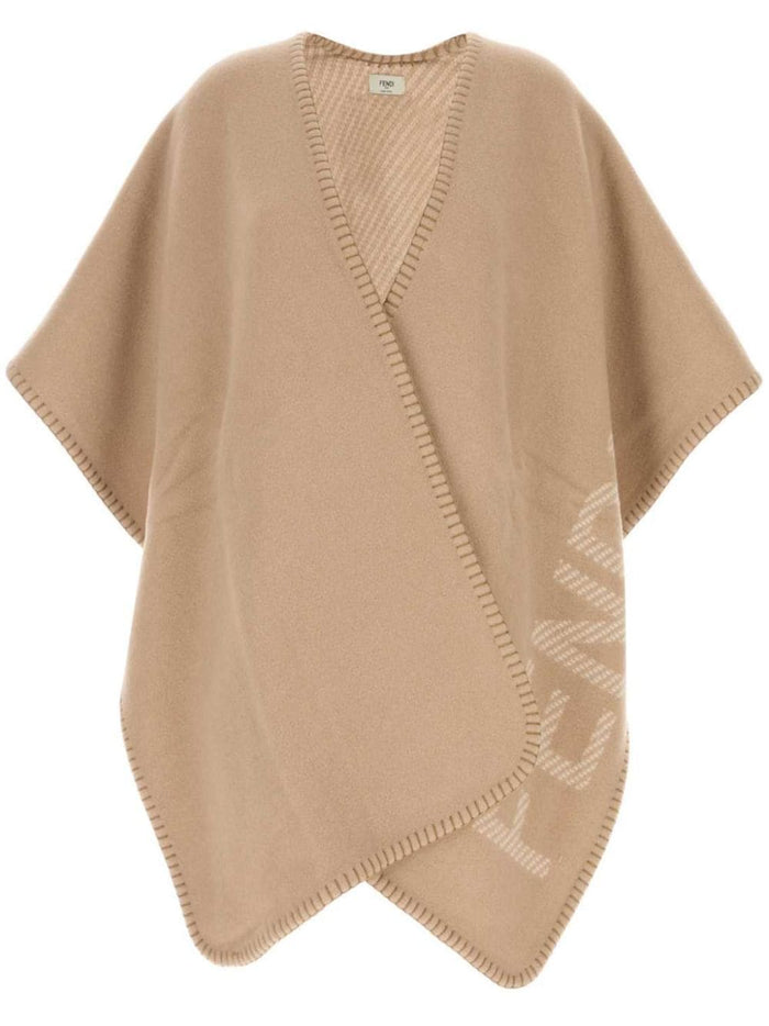 Fendi Jackets Beige Virgin Wool