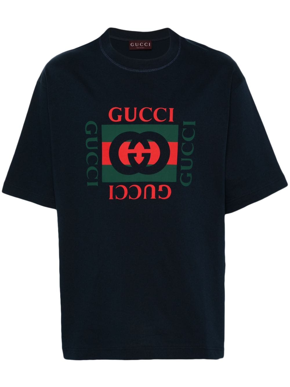 Gucci T-Shirts And Polos Blue Cotton