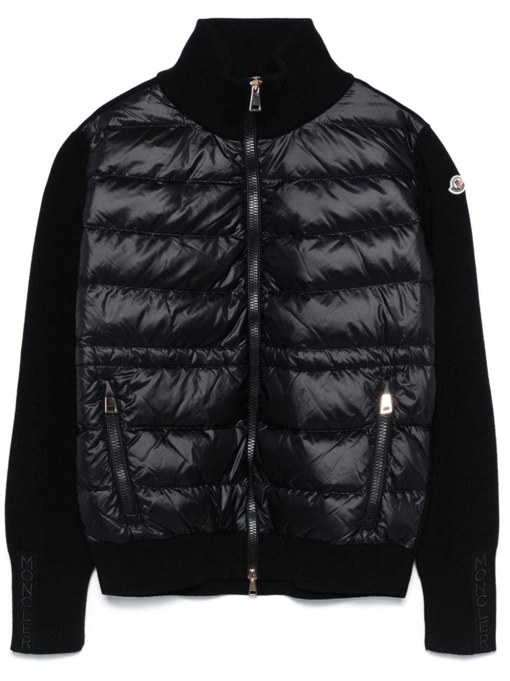 Moncler Sweaters Black Polyamide