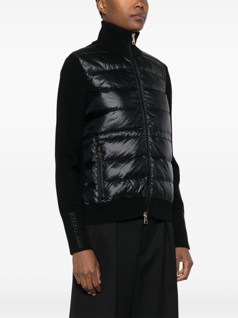 Moncler Sweaters Black Polyamide