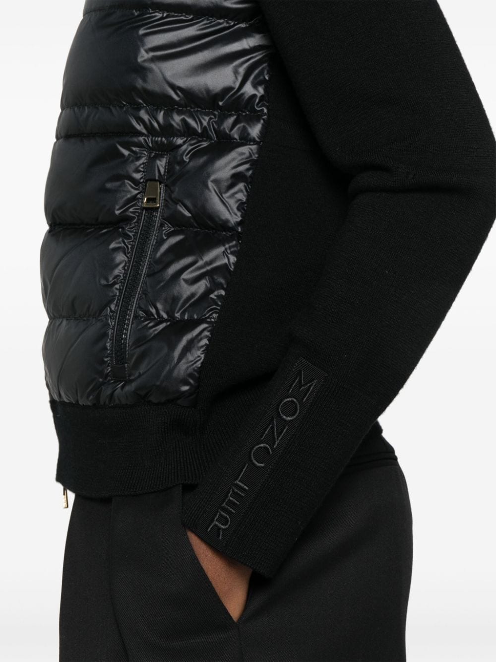 Moncler Sweaters Black Polyamide