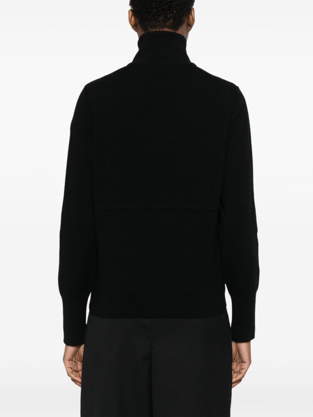 Moncler Sweaters Black Polyamide