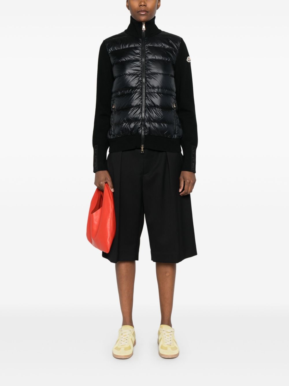 Moncler Sweaters Black Polyamide