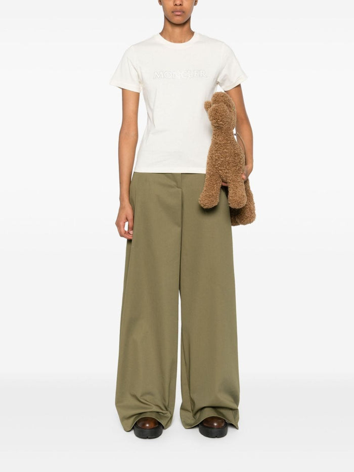 Moncler T-shirts and Polos White Cotton