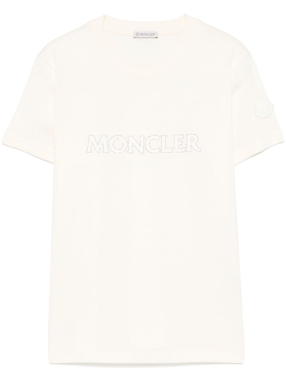 Moncler T-shirts and Polos White Cotton