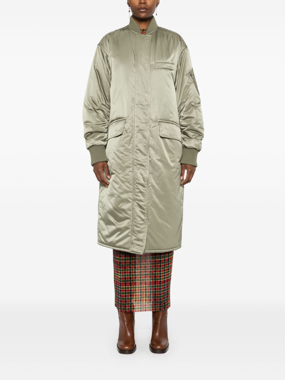 Stand Studio Coats Green Polyester
