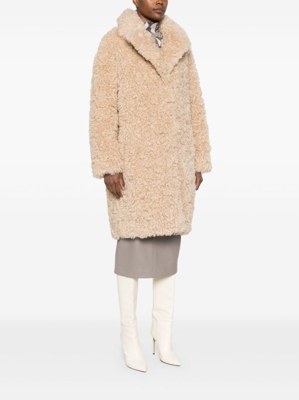 Stand Studio Coats Beige Polyester