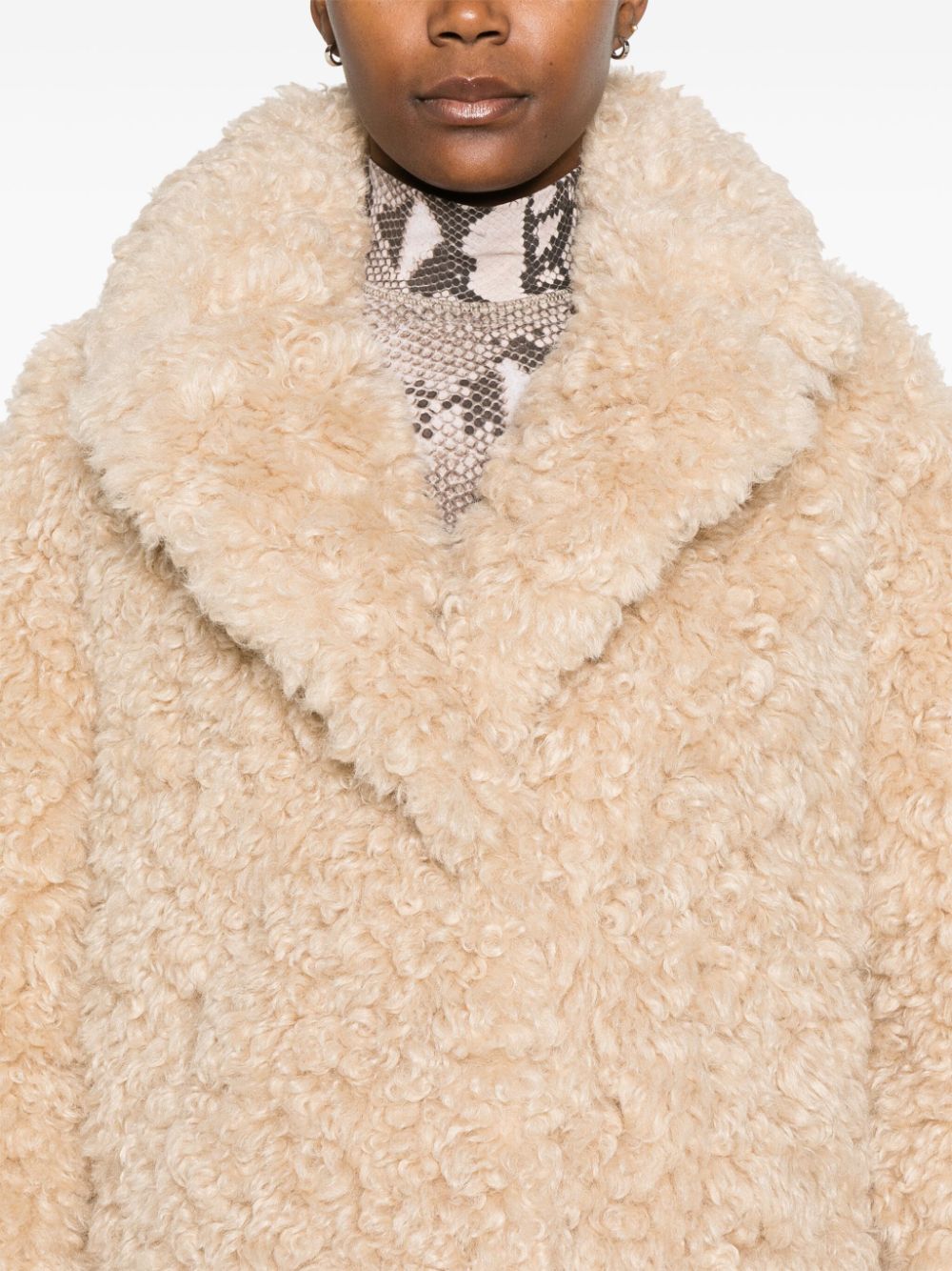 Stand Studio Coats Beige Polyester