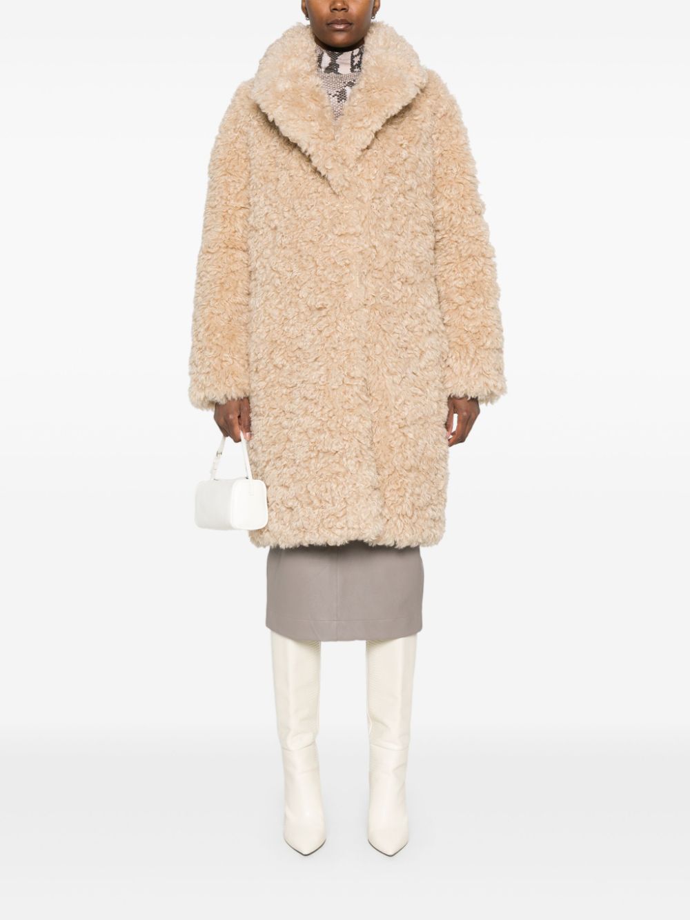 Stand Studio Coats Beige Polyester