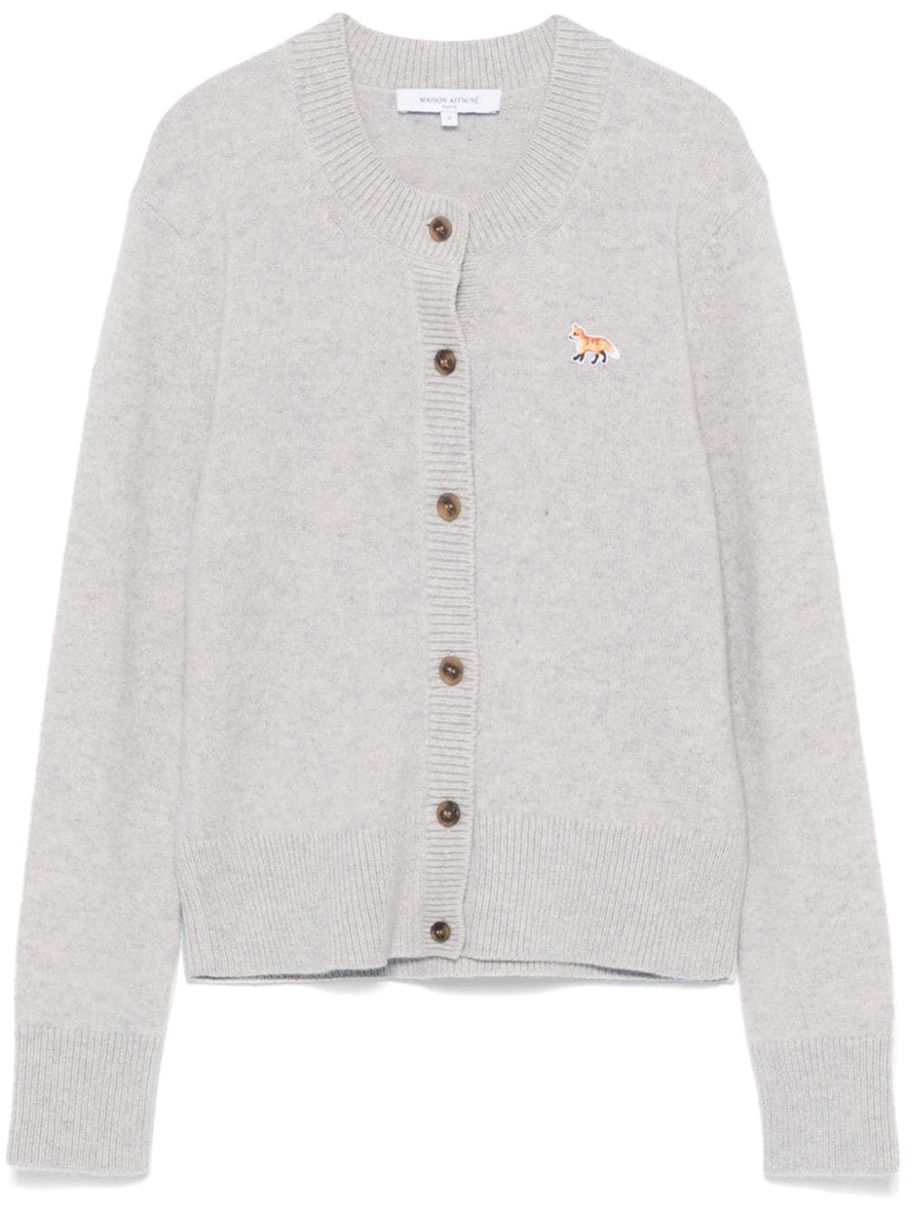Maison Kitsune Sweaters Grey Wool