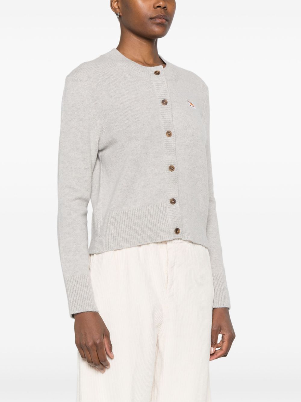 Maison Kitsune Sweaters Grey Wool