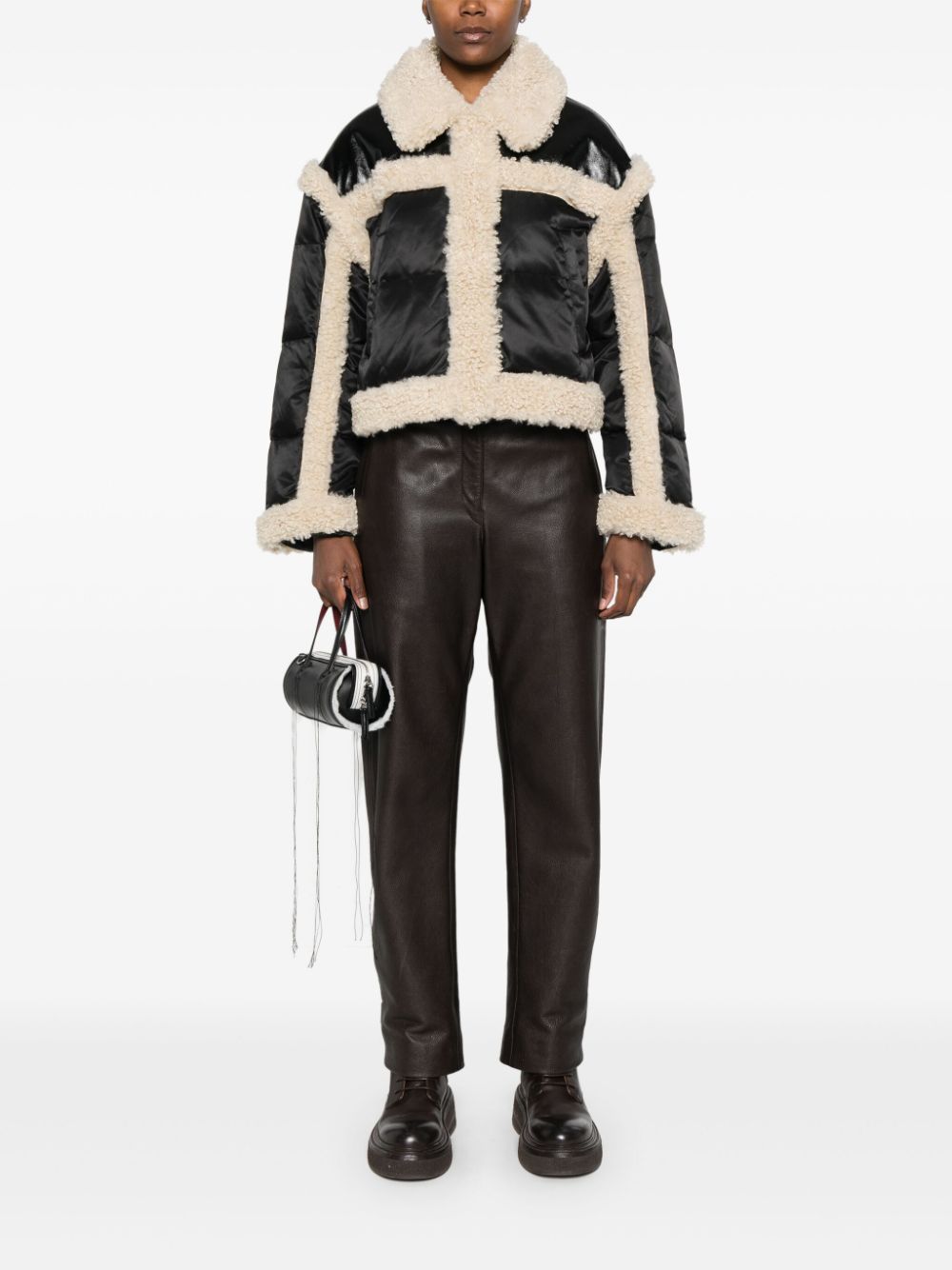 Stand Studio Coats Black Polyamide
